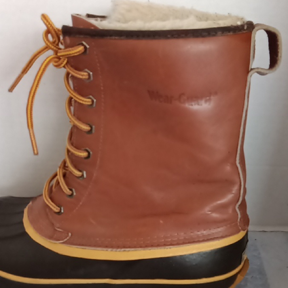 Brown and Black Duck Boots